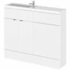 Hudson Reed Fusion 1000mm Compact Furniture Pack - Vanity And WC Unit With Basin