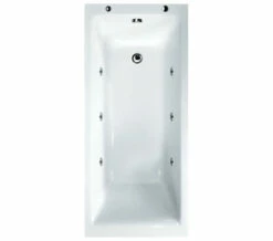 Aqua Medici Square Straight Single Ended Whirlpool Bath