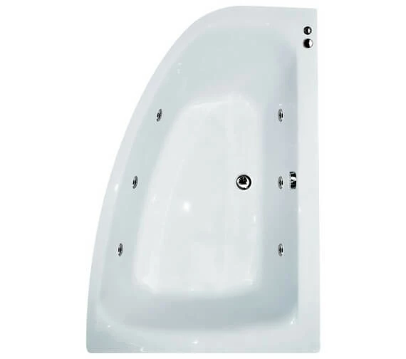 Aqua Cloud 1500 X 1000mm Offset Corner Whirlpool Bathtub 3 Aqua Cloud 1500 X 1000mm Offset Corner Whirlpool Bathtub - Image 3