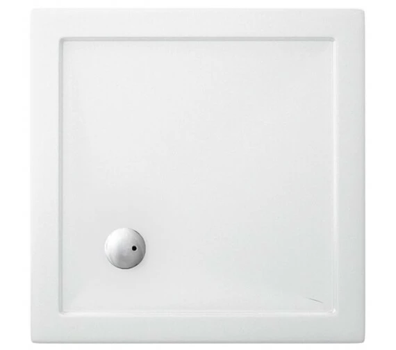 Crosswater Square Low Profile White Shower Tray 1 Crosswater Square Low Profile White Shower Tray