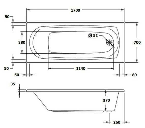 Aqua Caymen Round Single Ended Whirlpool Bath 3 Aqua Caymen Round Single Ended Whirlpool Bath - Image 3