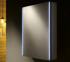 Hudson Reed Meloso 500 X 700mm Silver Single Door Mirror Cabinet