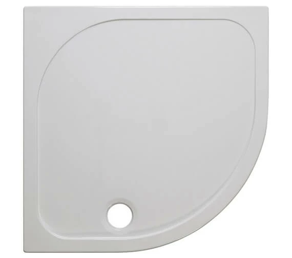Crosswater Quadrant 45mm White Stone Resin Low Level Tray With Waste 1 Crosswater Quadrant 45mm White Stone Resin Low Level Tray With Waste