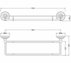 Hudson Reed Traditional Glass Shelf With Chrome Holder 5 Hudson Reed Traditional Glass Shelf With Chrome Holder -UK Bathroom Products Sales 2024 M700 2020 12 25 6 8 40 2