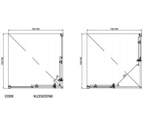 Crosswater Kai 6 Corner Entry 1900mm High Enclosure 2 Crosswater Kai 6 Corner Entry 1900mm High Enclosure - Image 2