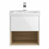 Hudson Reed Coast Wall Hung Open Shelf Unit And Basin