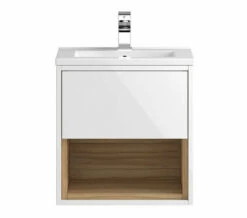 Hudson Reed Coast Wall Hung Open Shelf Unit And Basin