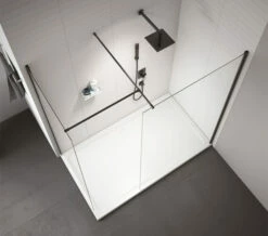 Merlyn Black Frameless Wetroom Panel -UK Bathroom Products Sales 2024 M700 2020 8 8 12 16 53 984