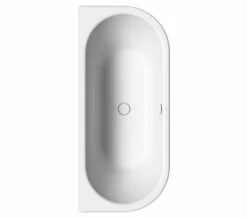 Kaldewei Avantgarde Centro Duo2 1800mm Back To Wall Steel Bath White