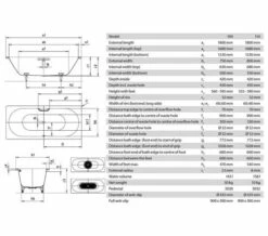 Kaldewei Ambiente Classic Duo 1800mm Double Ended Steel Bath White