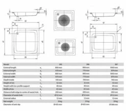 Kaldewei Advantage Sanidusch Square Steel Shower Tray White -UK Bathroom Products Sales 2024 M700 2021 10 4 14 15 40 453
