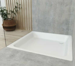 Kaldewei Advantage Sanidusch 900mm Rectangular Steel Shower Tray White