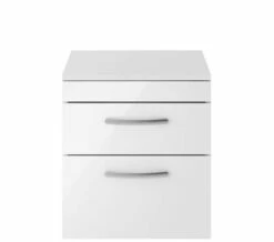 Nuie Athena 2 Drawer Wall Hung Cabinet