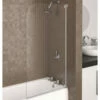 Aqualux Aqua 3 Half Framed 1375mm Height Radius Bath Screen