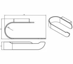 Roper Rhodes Halo Chrome Toilet Roll Holder -UK Bathroom Products Sales 2024 M700 2021 12 13 9 24 6 492