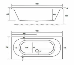 Joseph Miles Biscay Beauforte Reinforced Double Ended Straight Edge White Bath -UK Bathroom Products Sales 2024 M700 2021 12 14 11 15 42 276 1