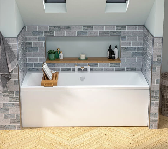 Joseph Miles Portland Double Ended Rectangular White Bath - 5mm Acrylic 8 Joseph Miles Portland Double Ended Rectangular White Bath - 5mm Acrylic - Image 8