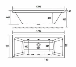 Joseph Miles Portland Beauforte Reinforced 1700 X 750mm Double Ended 6 Jet Whirlpool Bath 8 Joseph Miles Portland Beauforte Reinforced 1700 X 750mm Double Ended 6 Jet Whirlpool Bath -UK Bathroom Products Sales 2024 M700 2021 12 15 7 57 55 205
