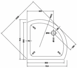 Nuie Pearlstone 850 X 850mm Single Entry White Shower Tray 3 Nuie Pearlstone 850 X 850mm Single Entry White Shower Tray -UK Bathroom Products Sales 2024 M700 2021 12 25 6 12 24 657