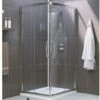 Lakes Classic Silver Semi Frame-less Corner Entry Enclosure - CLVC075S
