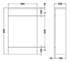 Nuie Eden 500mm Gloss White Back-To-Wall WC Furniture Unit -UK Bathroom Products Sales 2024 M700 2021 2 23 8 25 3 552