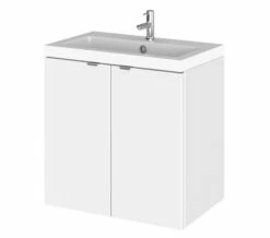 Hudson Reed Fusion Wall Hung Full Depth 2 Door Vanity Unit And Basin