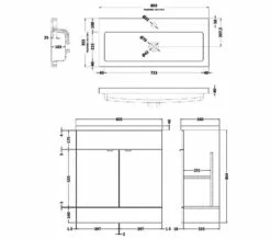 Hudson Reed Fusion Full Depth Floor-Standing Vanity Unit And Basin -UK Bathroom Products Sales 2024 M700 2021 3 9 10 24 30 702
