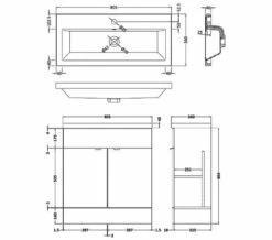 Hudson Reed Fusion Full Depth Floor-Standing Vanity Unit And Basin -UK Bathroom Products Sales 2024 M700 2021 3 9 10 24 38 679