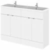 Hudson Reed Fusion 1200mm Full Depth Floor-Standing Vanity Unit And Basin