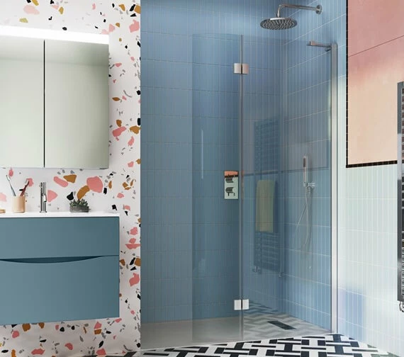 Crosswater Design Plus Walk In Easy Access Shower Enclosure With 300mm Return Panel 1 Crosswater Design Plus Walk In Easy Access Shower Enclosure With 300mm Return Panel