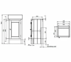 Roper Rhodes Hampton 410 X 360mm Cloakroom Unit -UK Bathroom Products Sales 2024 M700 2021 6 1 7 51 35 706