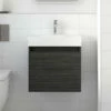 Nuie Merit Full Depth 505 X 360mm Single Door Vanity Unit And Basin