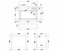 Nuie Merit Full Depth 505 X 360mm Single Door Vanity Unit And Basin -UK Bathroom Products Sales 2024 M700 2021 6 17 15 35 49 769