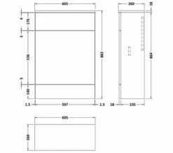Hudson Reed Fusion Slimline WC Unit And Worktop -UK Bathroom Products Sales 2024 M700 2021 6 18 9 40 18 731