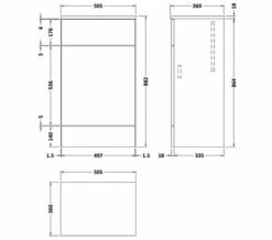 Hudson Reed Fusion 355mm Full Depth WC Unit And Worktop -UK Bathroom Products Sales 2024 M700 2021 6 19 9 41 29 291