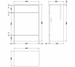 Hudson Reed Fusion 355mm Full Depth WC Unit And Worktop -UK Bathroom Products Sales 2024 M700 2021 6 19 9 42 58 568
