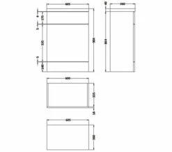 Hudson Reed Fusion 355mm Full Depth WC Unit And Worktop -UK Bathroom Products Sales 2024 M700 2021 6 19 9 50 11 494