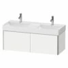 Duravit XSquare 1184 X 460mm Wall-Hung White Matt Vanity Unit With 2-Pull-Out Compartments