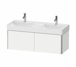 Duravit XSquare 1184 X 460mm Wall-Hung White Matt Vanity Unit With 2-Pull-Out Compartments