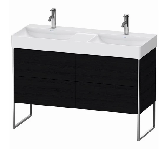 Duravit XSquare Floor-Standing 1184 X 460mm Vanity Unit With 4-Pull-Out Compartments 3 Duravit XSquare Floor-Standing 1184 X 460mm Vanity Unit With 4-Pull-Out Compartments - Image 3