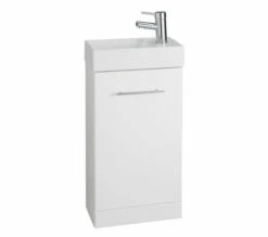 Kartell K-Vit Impakt White Floor Standing Cube Cloakroom Unit With Basin