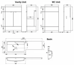 Hudson Reed Fusion 1100mm Full Depth Furniture Pack - Vanity And WC Unit With Basin -UK Bathroom Products Sales 2024 M700 2021 9 16 8 11 44 254