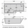 Carron Quantum 5mm Acrylic L-Shaped White Bath 1700 X 700-850mm