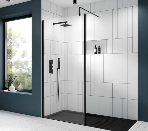 Nuie Wetroom Walk-In Shower Panel With Support Bar 10 Nuie Wetroom Walk-In Shower Panel With Support Bar - Image 10