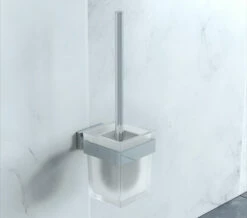 Duravit Karree Wall Mounted Chrome Brush Set - 0099571000