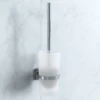 Smedbo House Toilet Brush With Frosted Glass Container