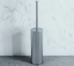 Smedbo Outline Lite Free Standing Polished Stainless Steel Round Toilet Brush