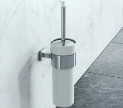 Crosswater Zeya Ceramic WC Brush Holder - ZE025C+