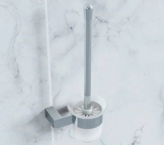 Tre Mercati Edge Wall Mounted Chrome Toilet Brush Holder 1 Tre Mercati Edge Wall Mounted Chrome Toilet Brush Holder
