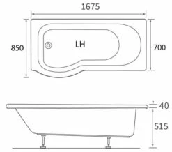 Joseph Miles Destry P-Shape 0 Tap-Hole Shower Bath Pack -UK Bathroom Products Sales 2024 M700 2022 10 11 15 19 42 605